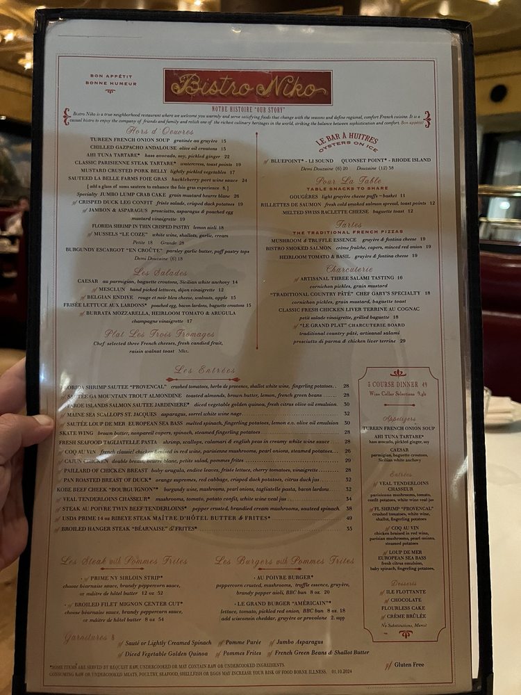 Menu - Bistro Niko