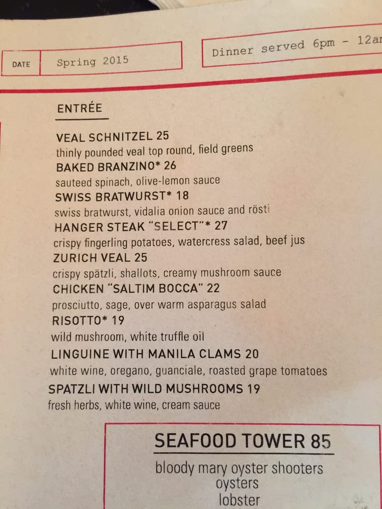 Cafe Select Menu (Updated for 2025)