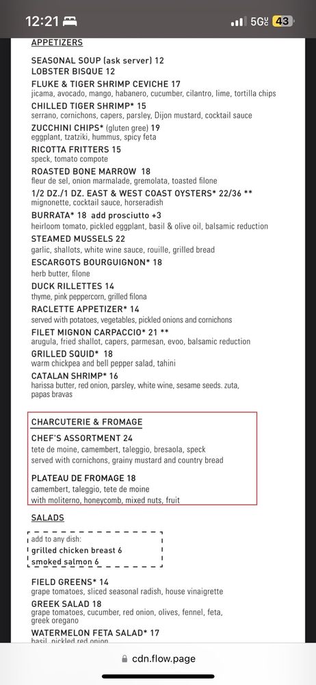 Cafe Select Menu (Updated for 2025)