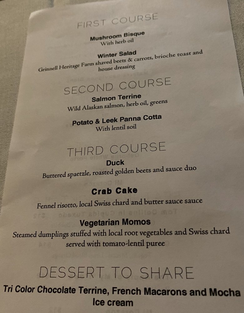 Menu - Hoq Restaurant
