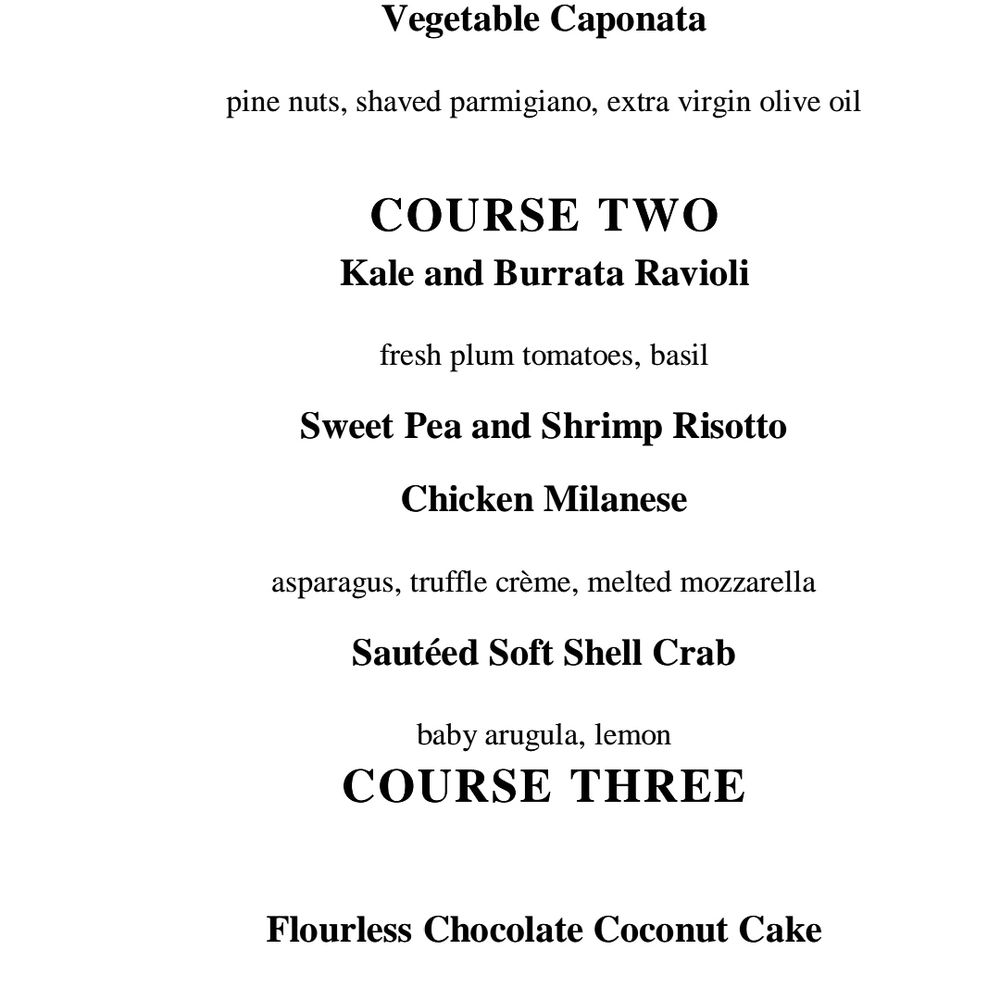 La Focaccia Menu Updated For 2025 